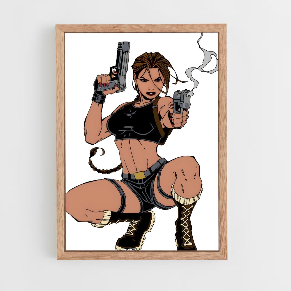 Poster Lara Croft: Gun Goddess – affiche Tomb raider (vue 4)